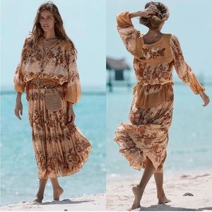 Spell Maxi Skirt in Earthy Tones